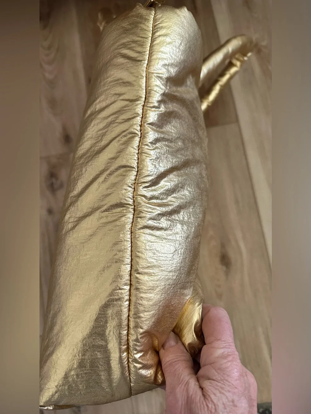 Kika Vargas x Target Metallic Puffer Tote with Mini Bag